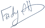 فادي الكنيسي 17 signature